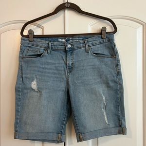 Mossimo light denim mid-rise Bermuda shorts